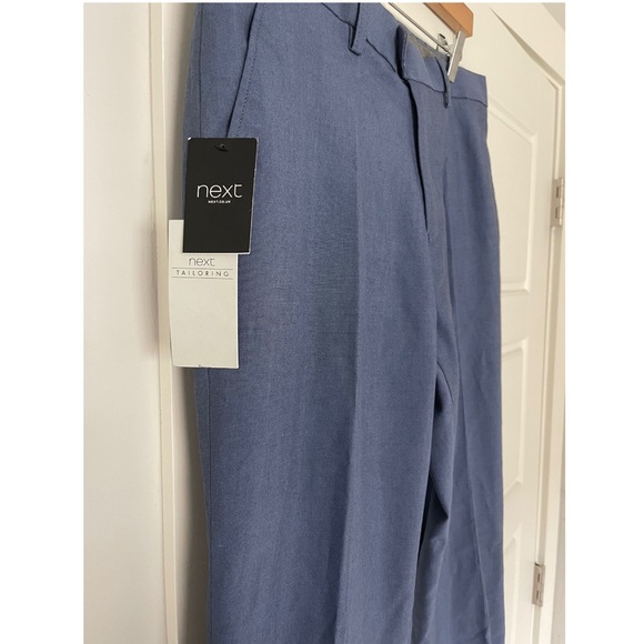 Next Blue Tailored Trousers - Picture 7 of 10